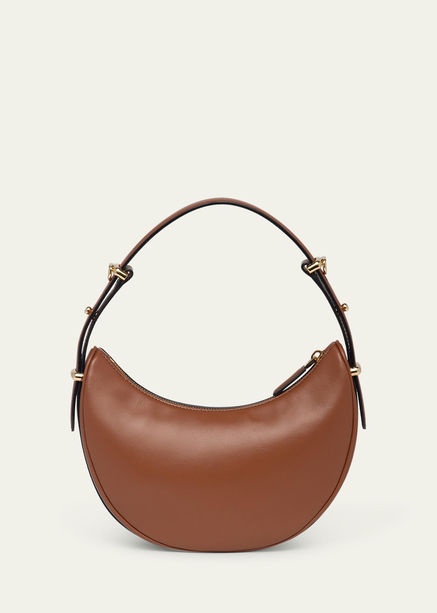 Prada Zip Calf Leather Shoulder Bag - Bergdorf Goodman