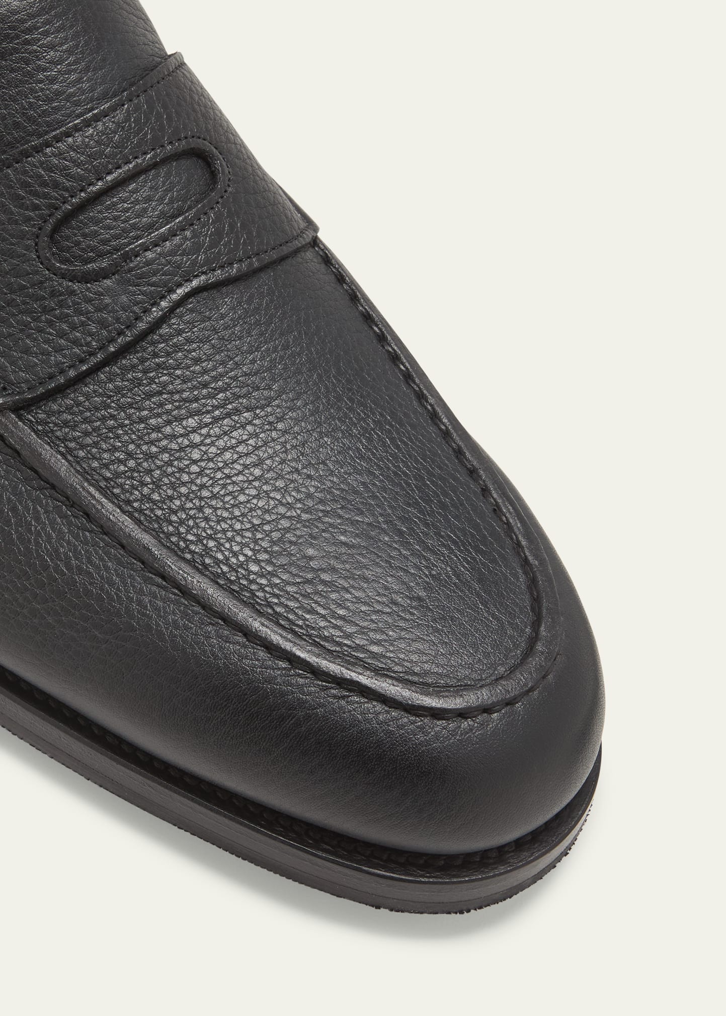 靴 JOHN LOBB leather penny loafers black bg_4683862_100106_z
