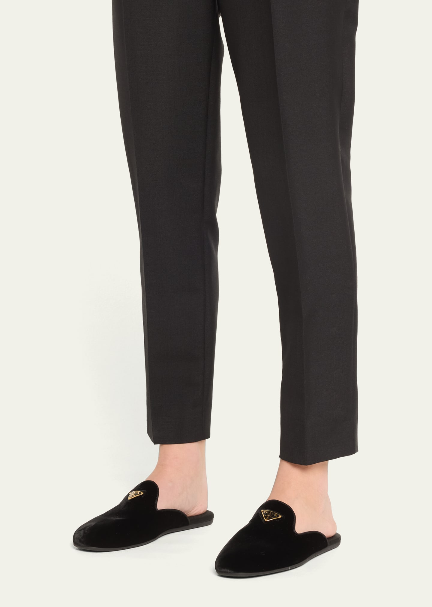 靴 PRADA Velvet Mules Vintage Prada Shoes// Velvet Designer Slippers// Bejeweled