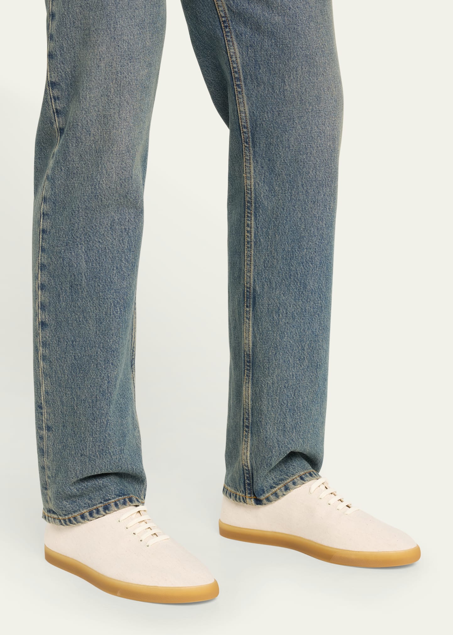 THE ROW Men's Sam Canvas Low-Top Sneakers - Bergdorf Goodman