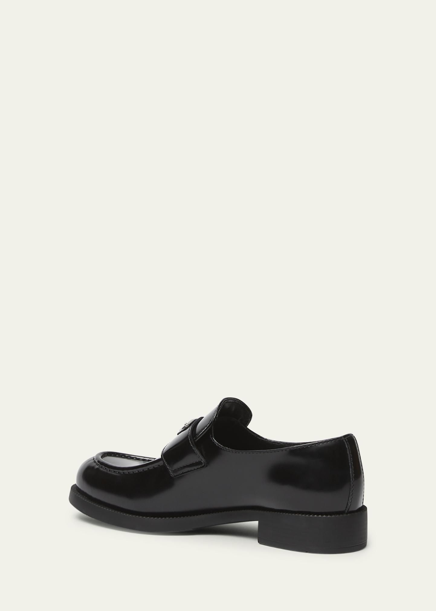 Prada Leather Slip-On Loafers - Bergdorf Goodman