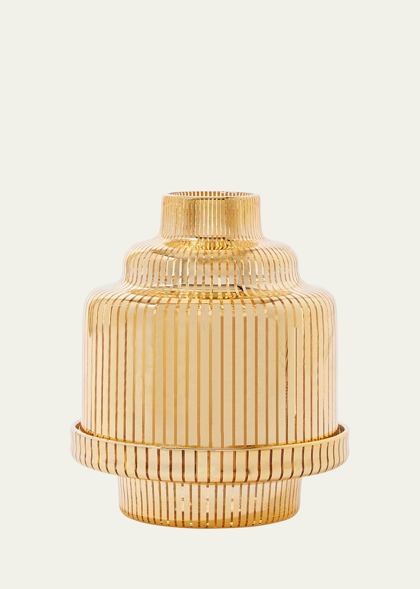 DIPTYQUE Gold Pyramid Candle Holder for 6.5 oz. Candle