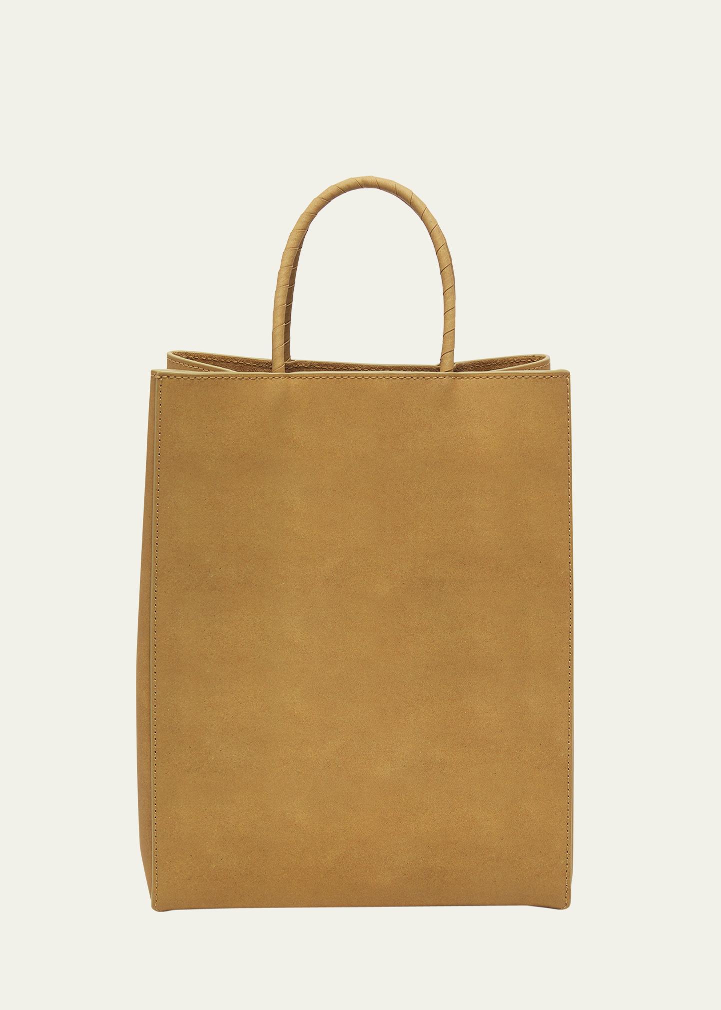 Bottega Veneta Small Raw Paper Leather Top-Handle Bag - Bergdorf
