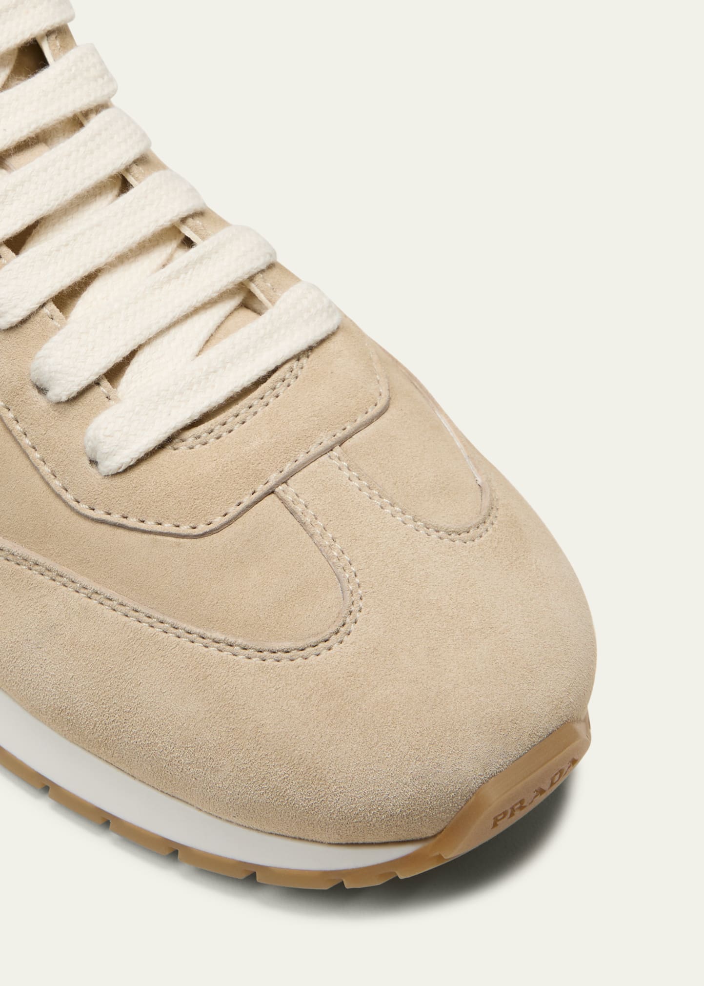 Prada Suede Lace-Up Runner Sneakers - Bergdorf Goodman