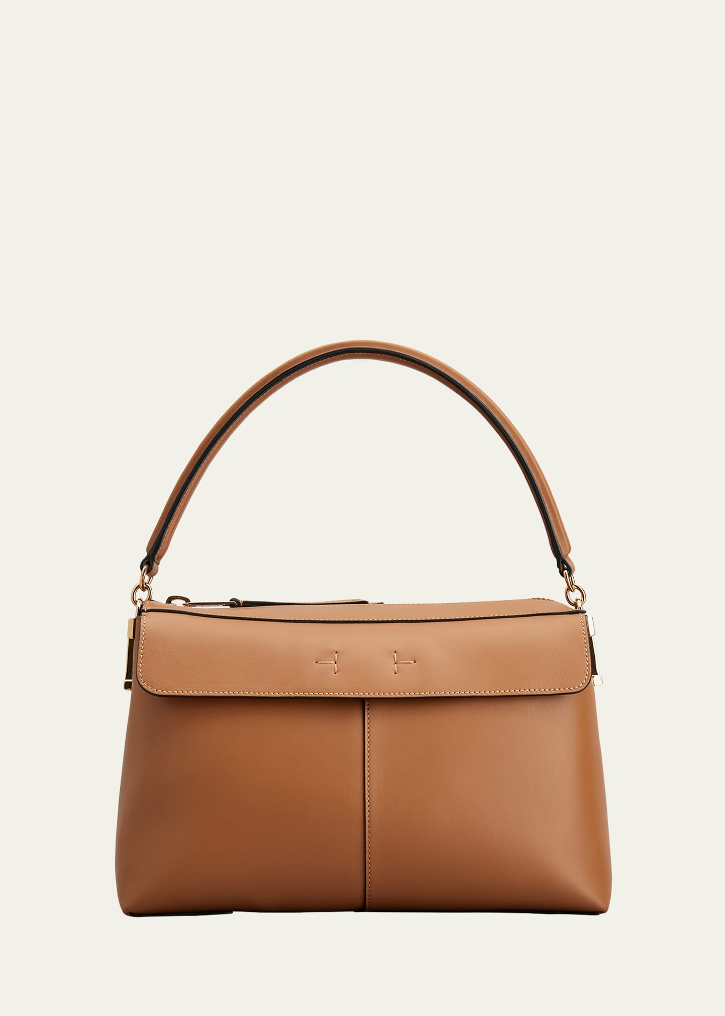 Travel Medium Leather Top-Zip Tote Bag – Laeder