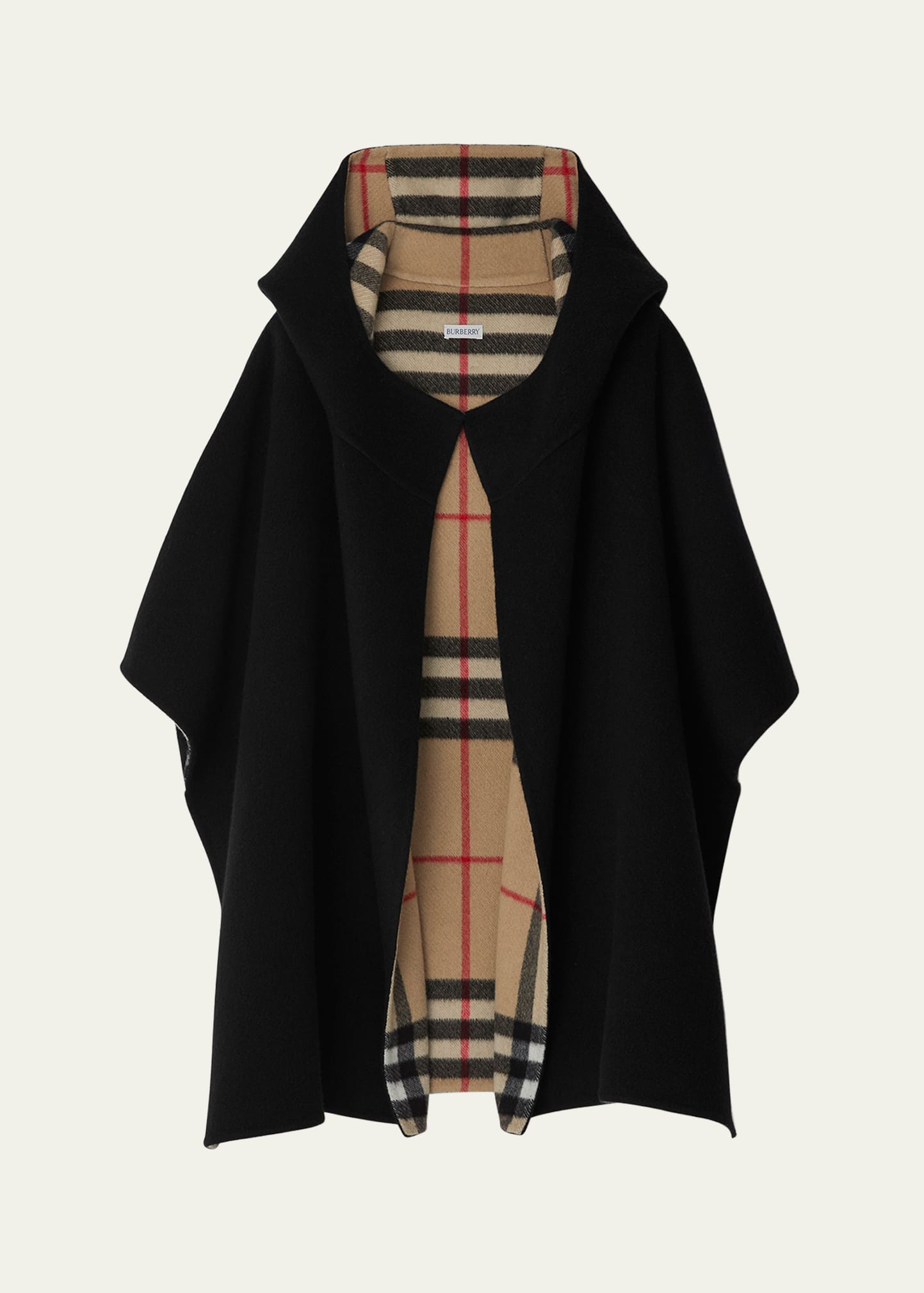 Shops burberry wool cape