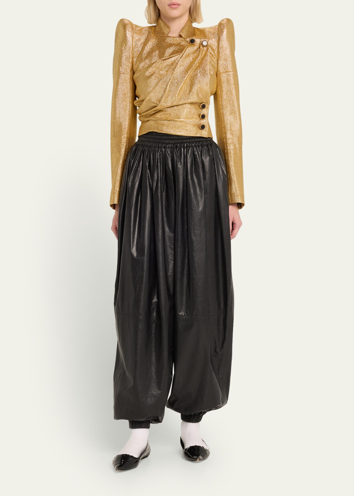 Marc Jacobs Runway Metallic Shoulder Pad Blazer - Bergdorf Goodman