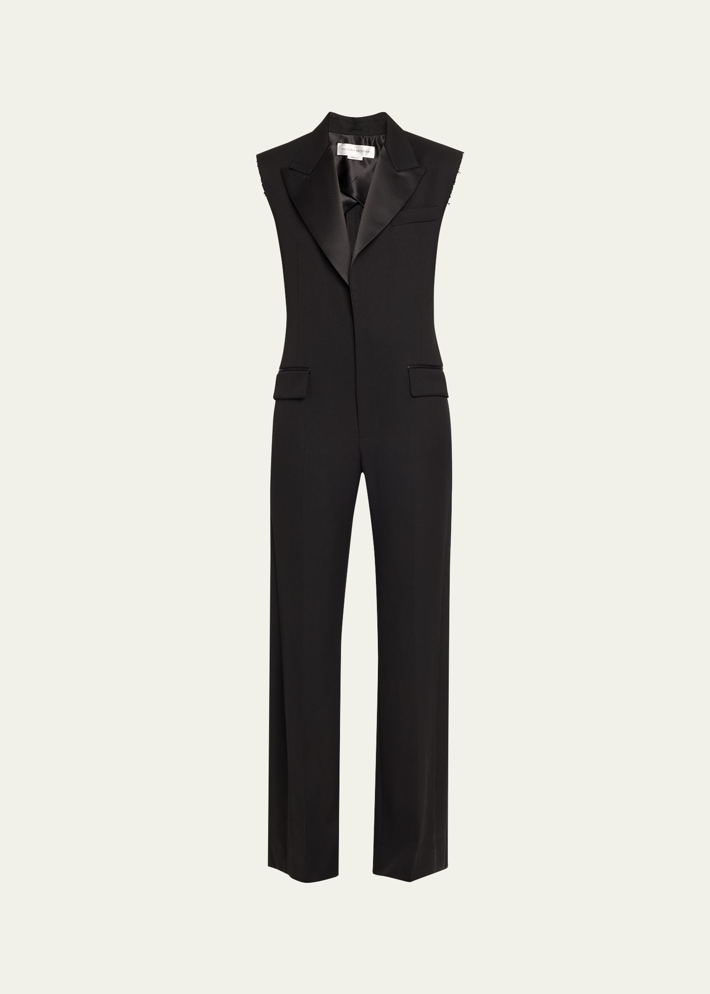 Victoria Beckham Tuxedo Straight-Leg Jumpsuit - Bergdorf Goodman