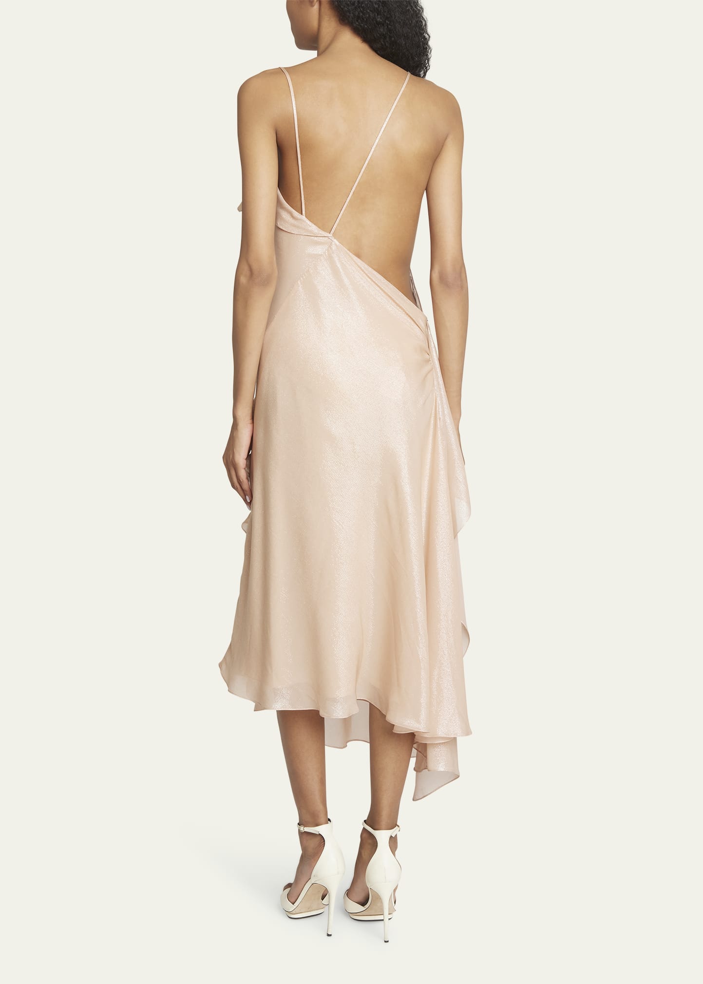 Victoria Beckham Bias-Cut Cami Asymmetric Slip Dress - Bergdorf Goodman