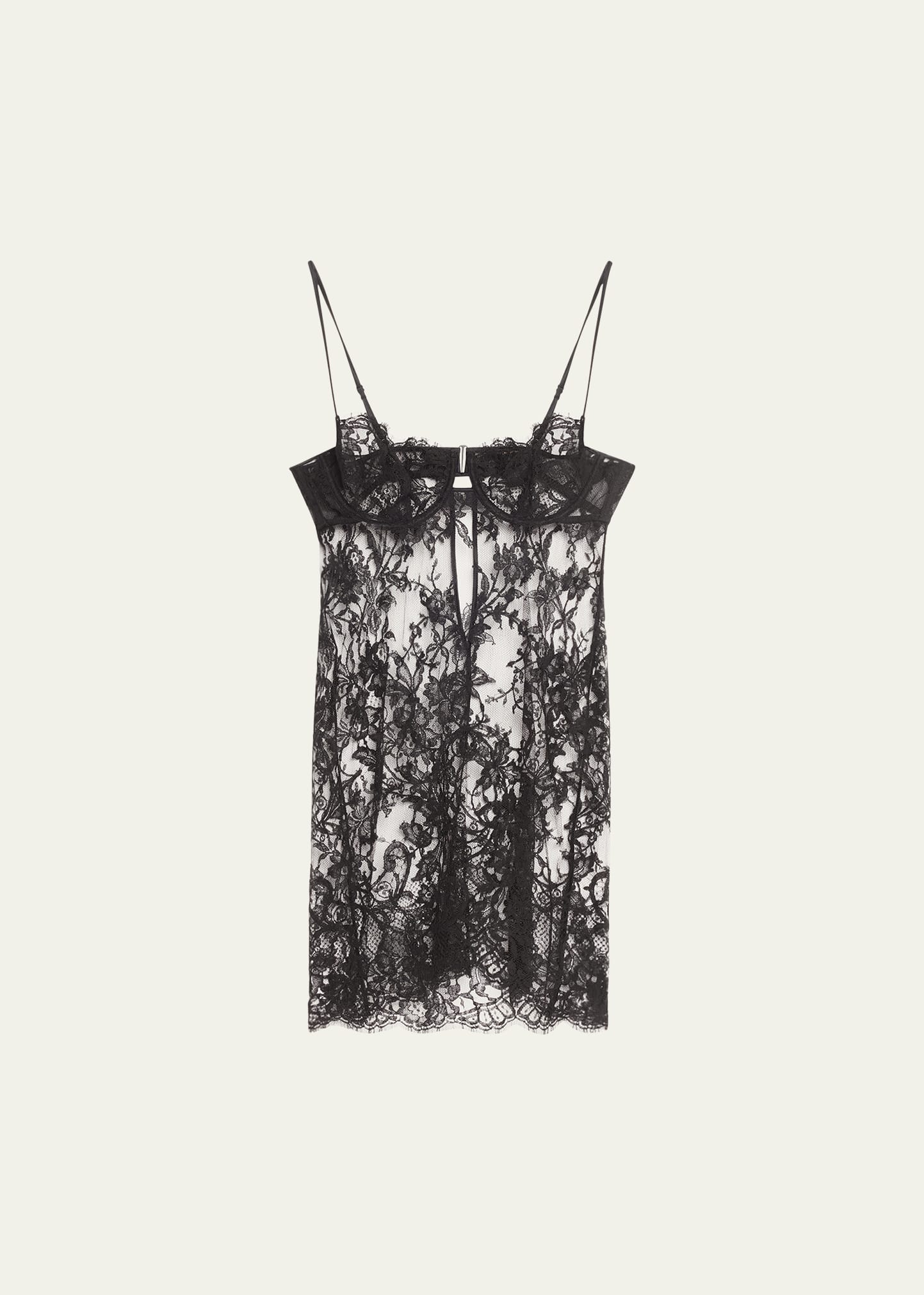 princess polly baby blue dress Sheer Mini Dress Black main image 0