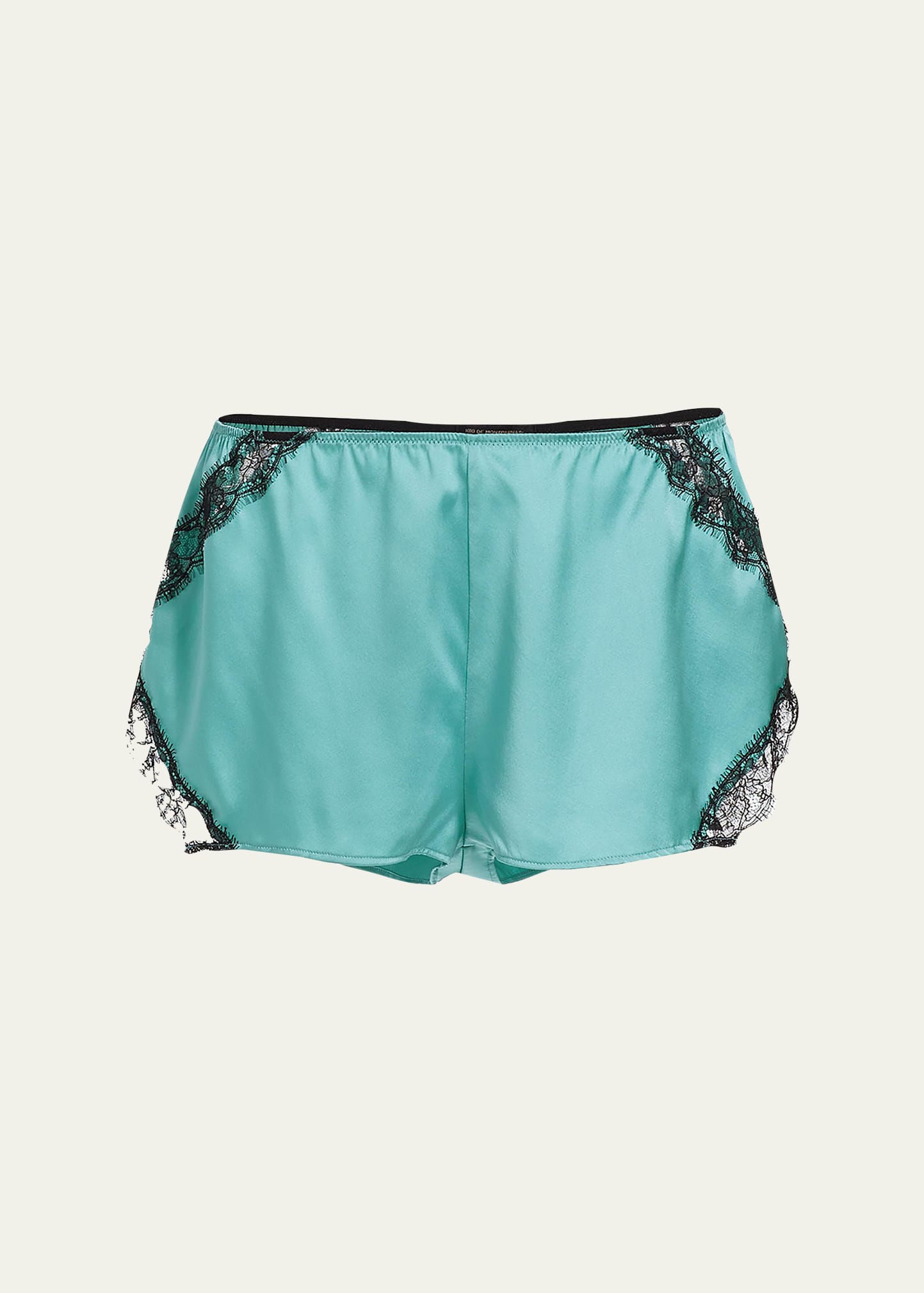 Kiki De Montparnasse Lace-Trim Silk Shorts - Bergdorf Goodman