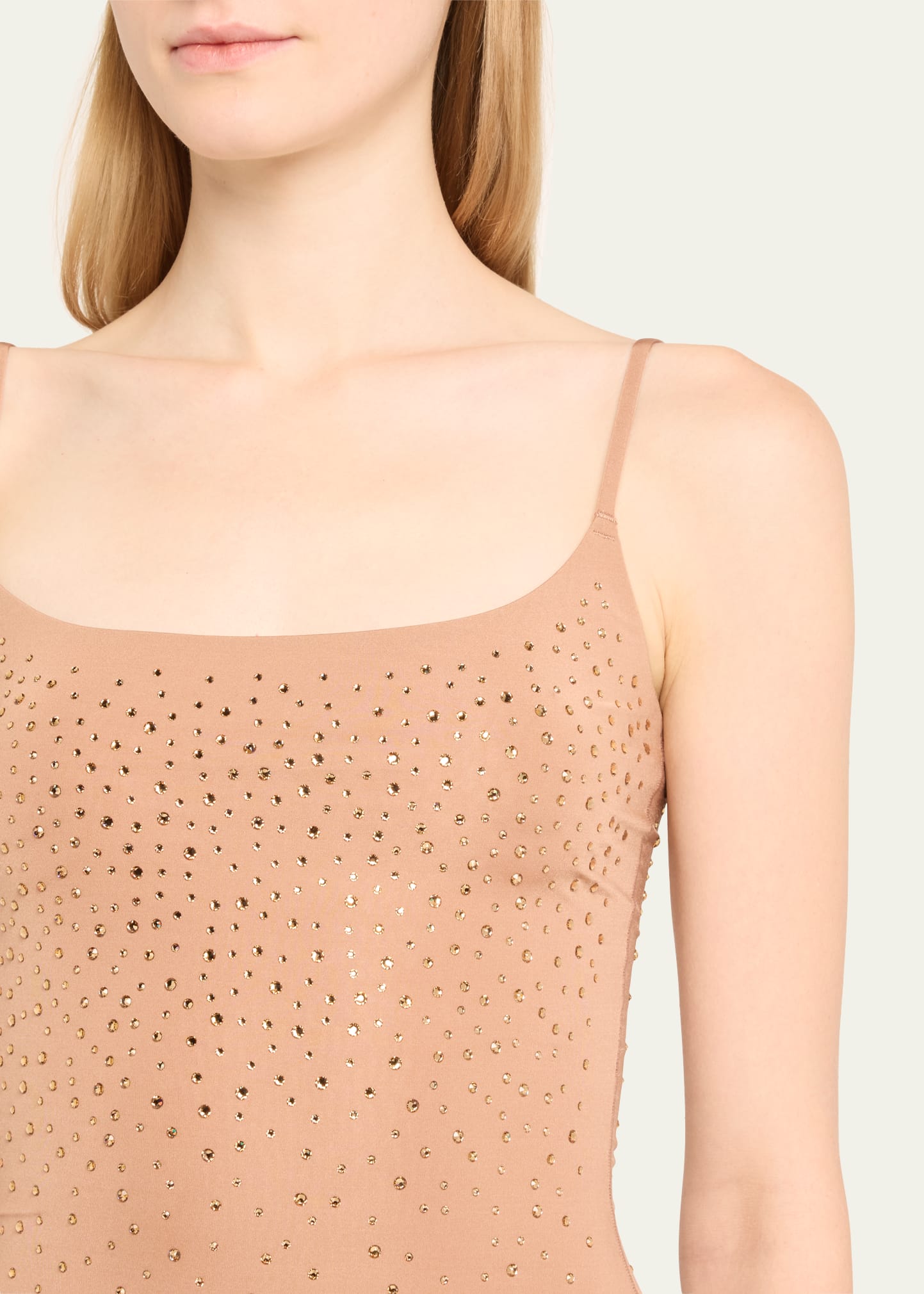 skims jelly sheer dress SKIMS x Swarovski , Onyx jelly sheer cami dress