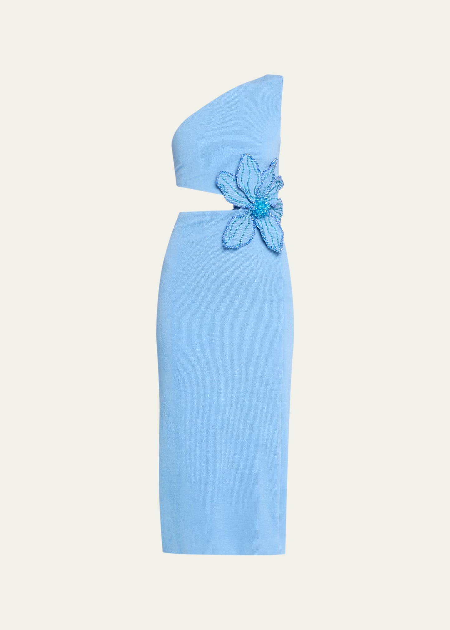 Bandeau Midi Dress Blue