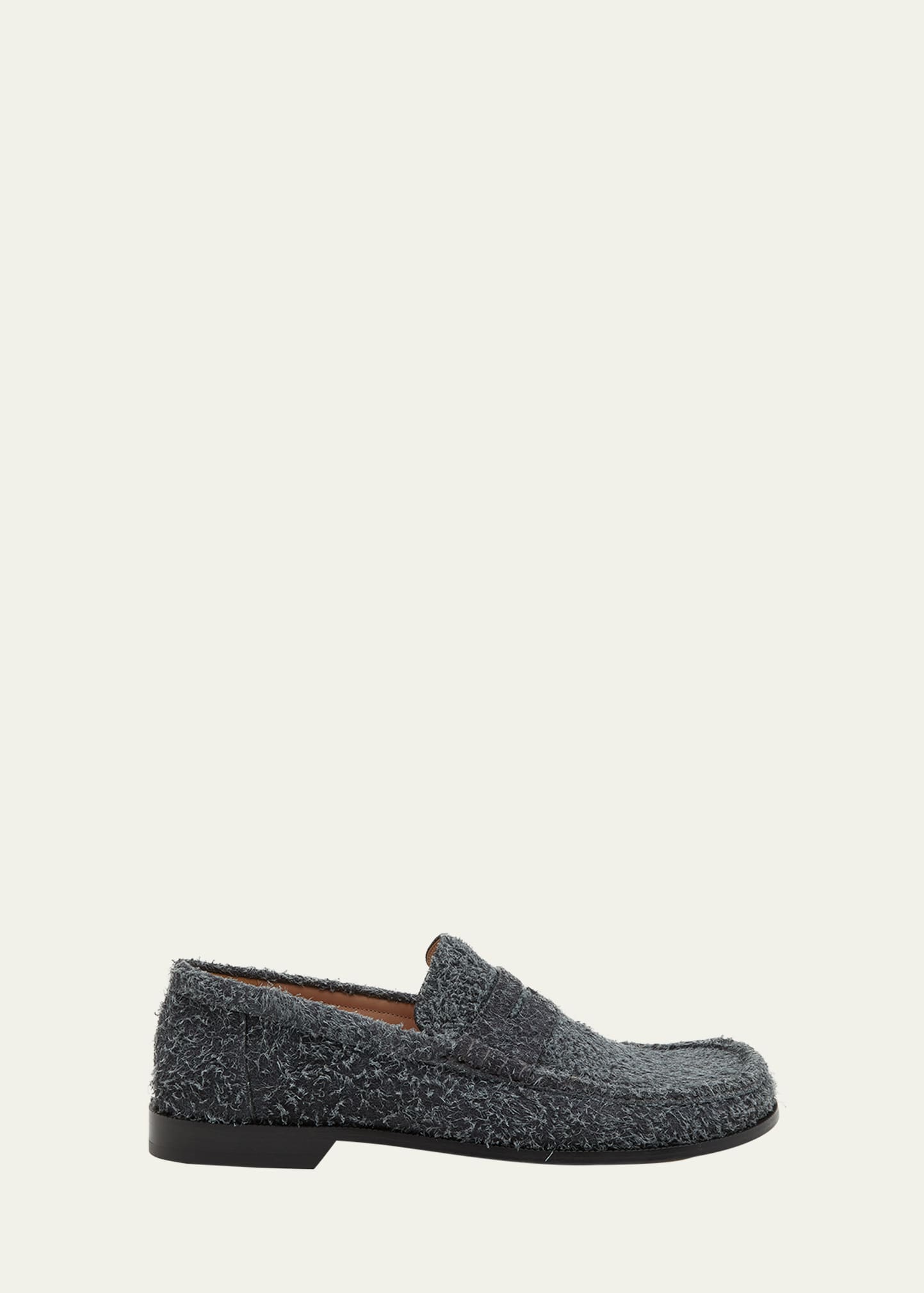 Loewe Men's Campo Brushed Suede Penny Loafers - Bergdorf Goodman