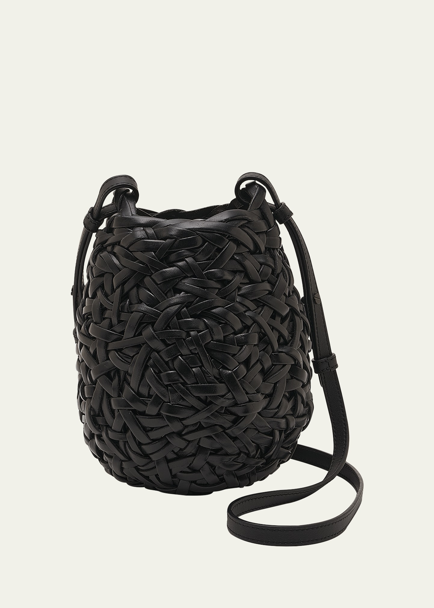 【LOEWE】Nest スモールバスケットバッグ チェスナット Small Nest Basket bag in calfskin Brown - LOEWE