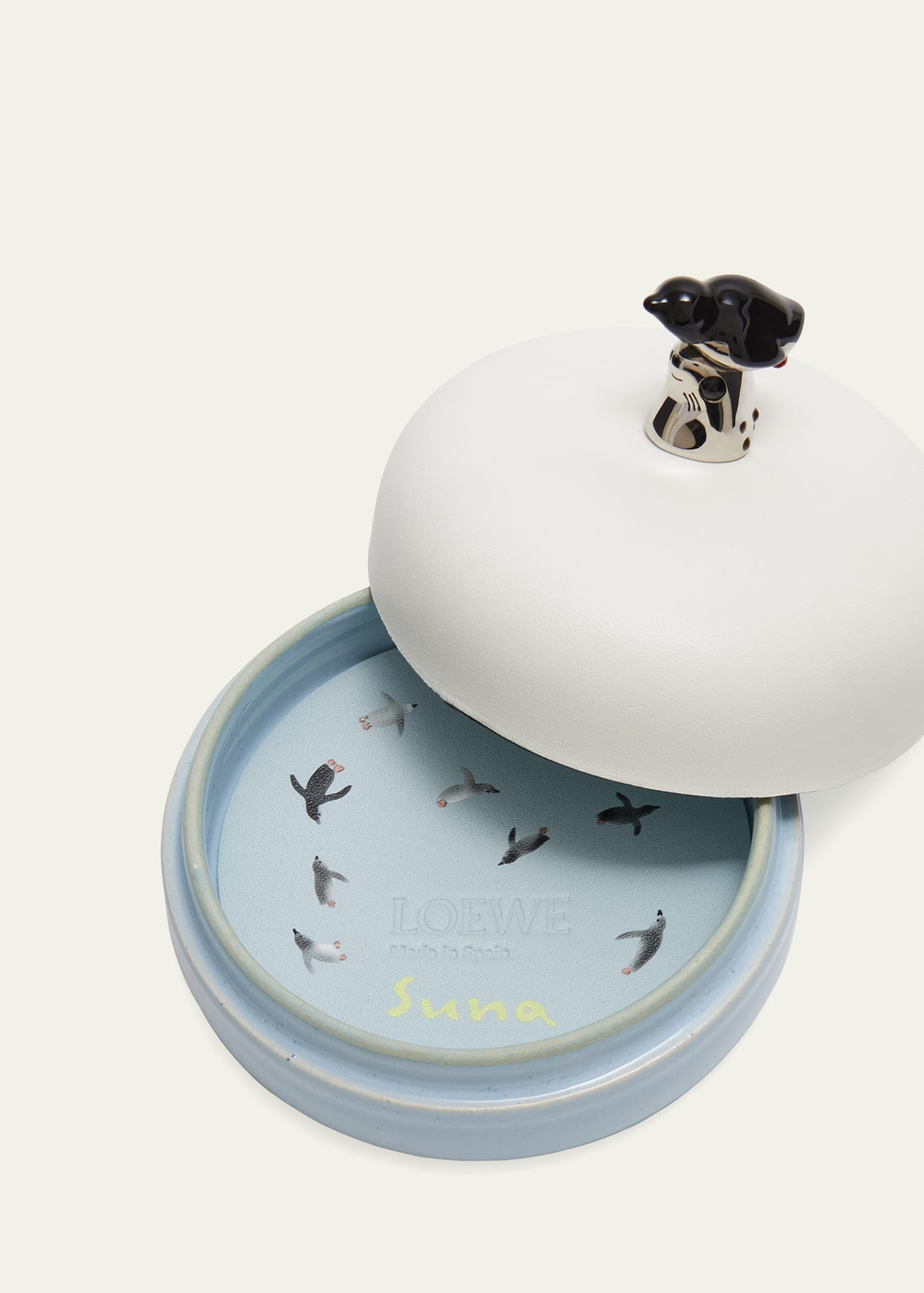 Loewe x Suna Fujita Penguin Leather & Ceramic Molded Box