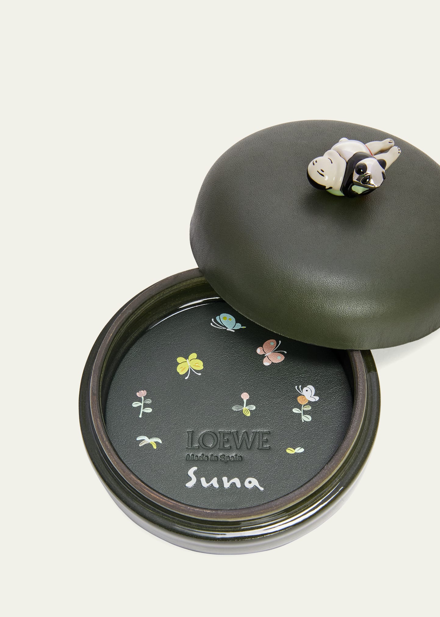 Loewe x Suna Fujita Panda Leather & Ceramic Molded Box - Bergdorf