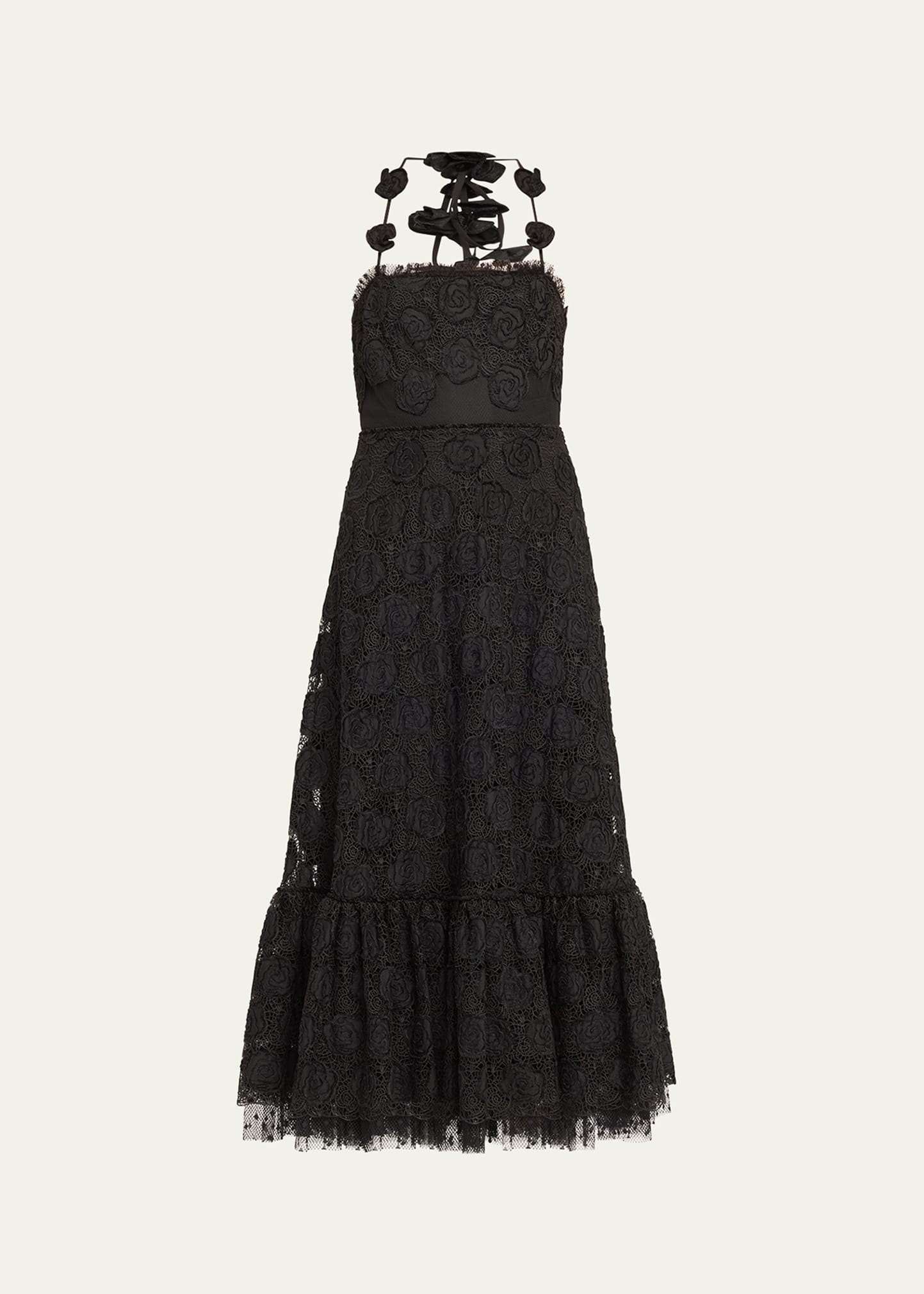 Alexis Villanelle Floral Lace Halter Dress - Bergdorf Goodman