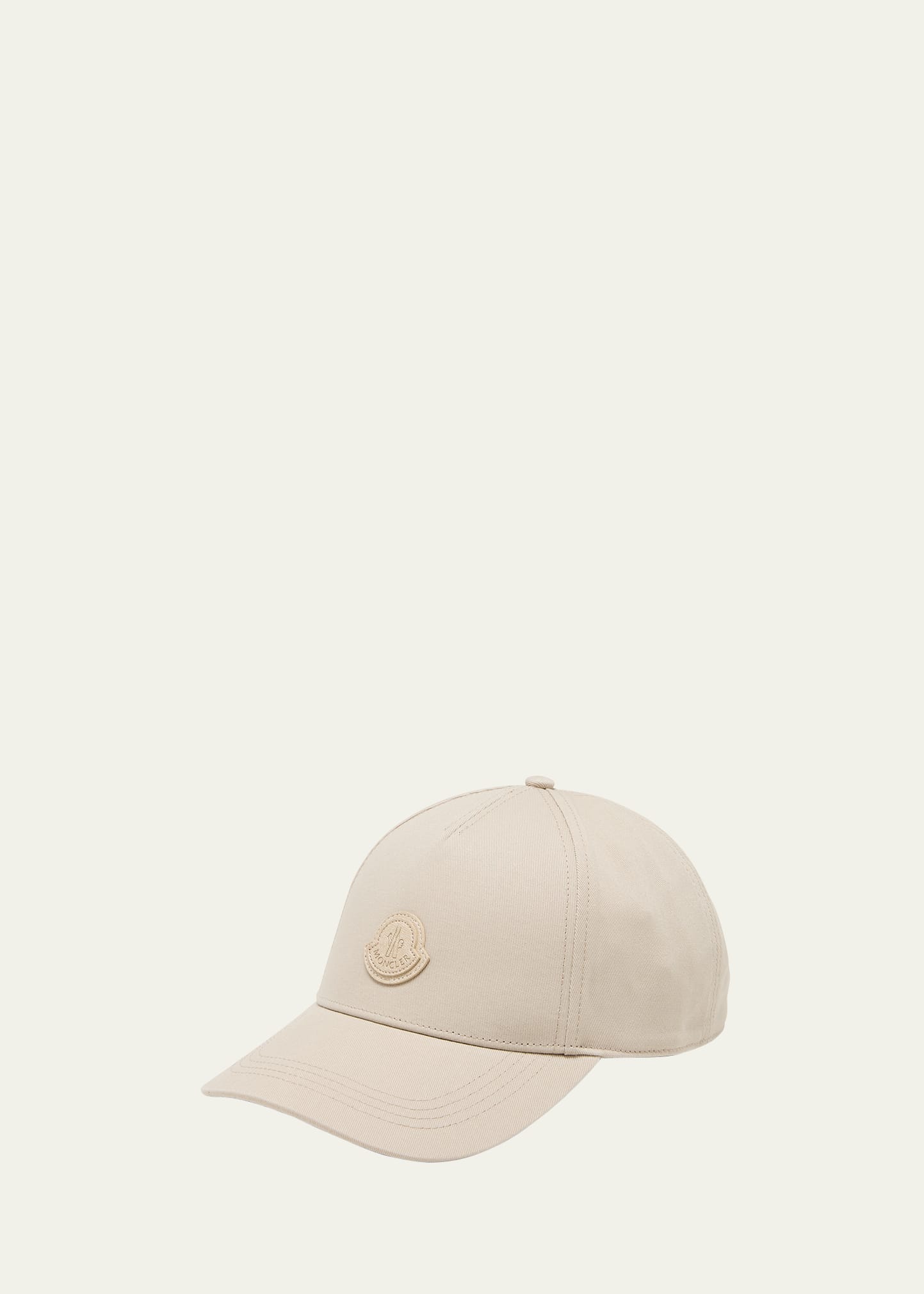 Moncler Men's Gabardine Leather-Patch Baseball Cap - Bergdorf Goodman