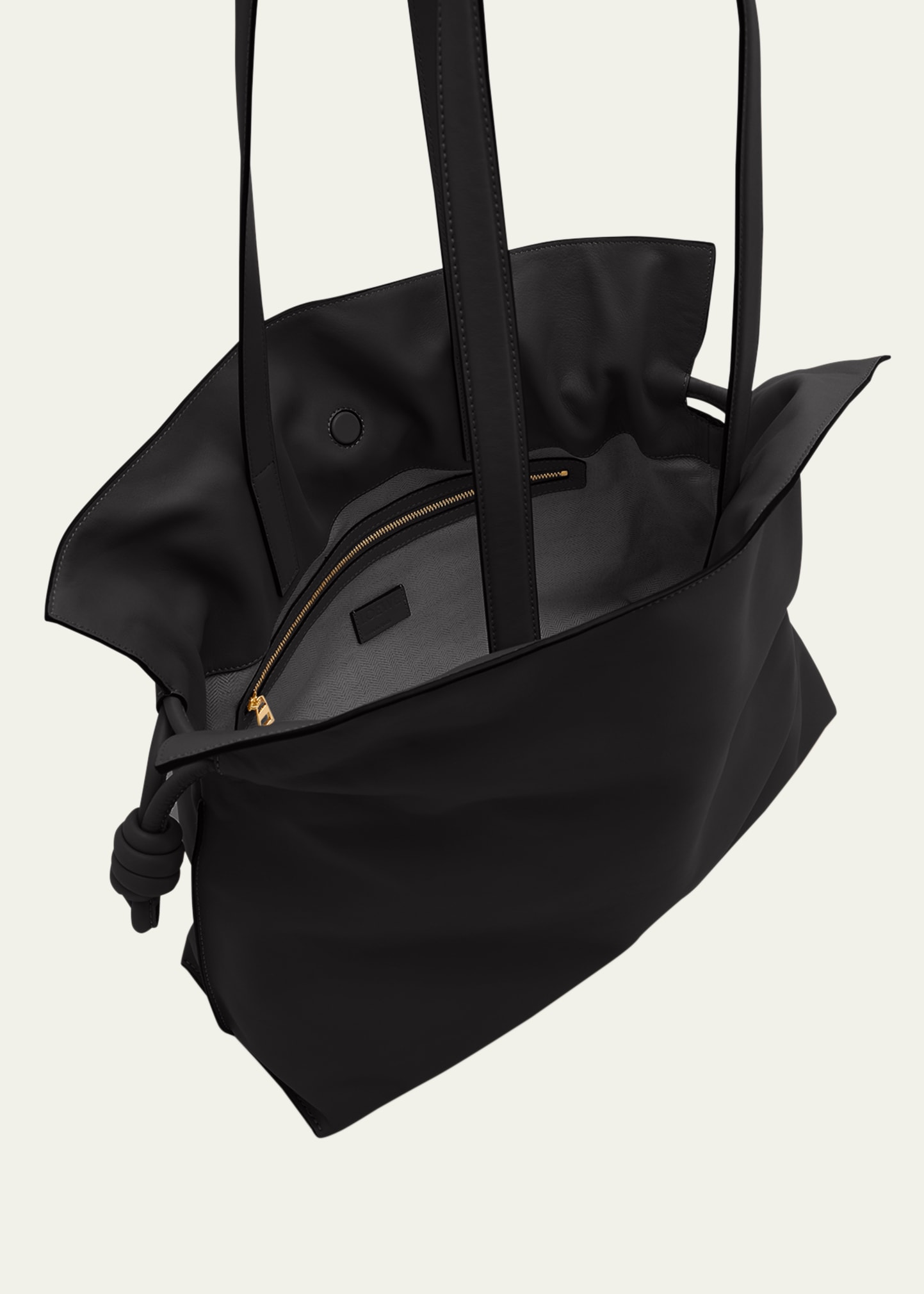 Loewe Flamenco Large Clutch Bag in Napa Leather with Golden Foil