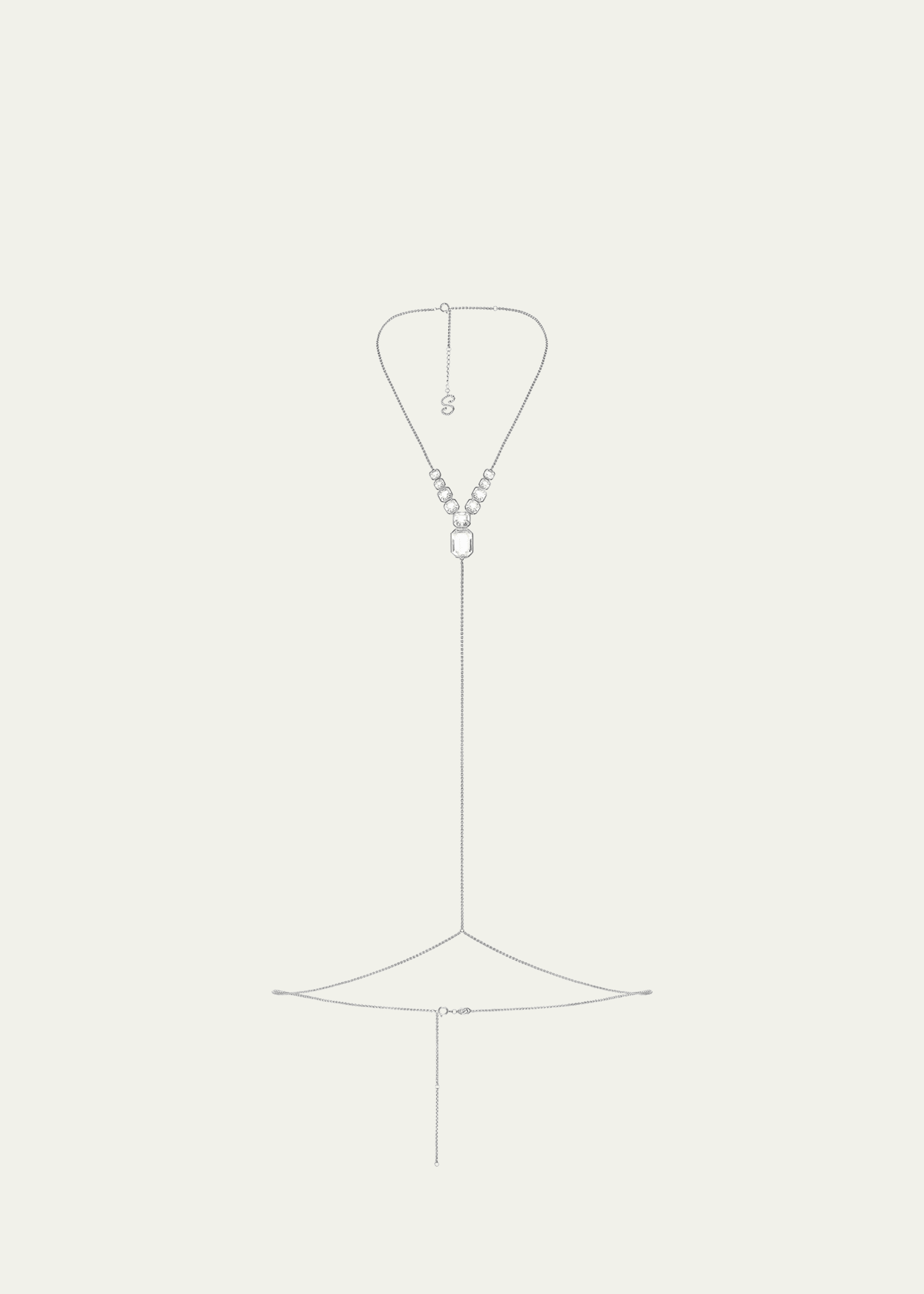 SWAROVSKI x SKIMS Cotton Rib Crystal Logo Plunge Bralette - Bergdorf Goodman
