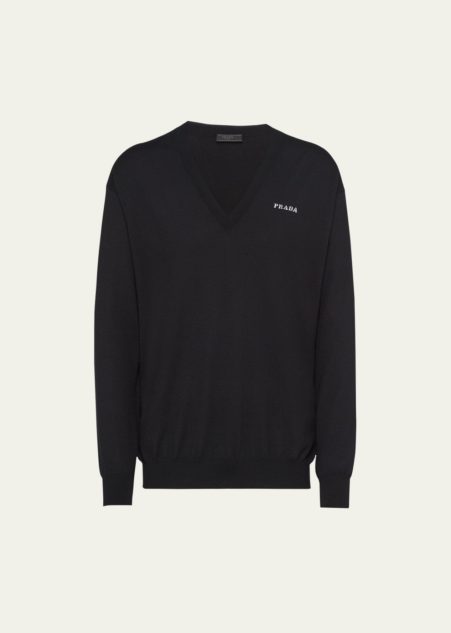 Prada v shop neck sweater