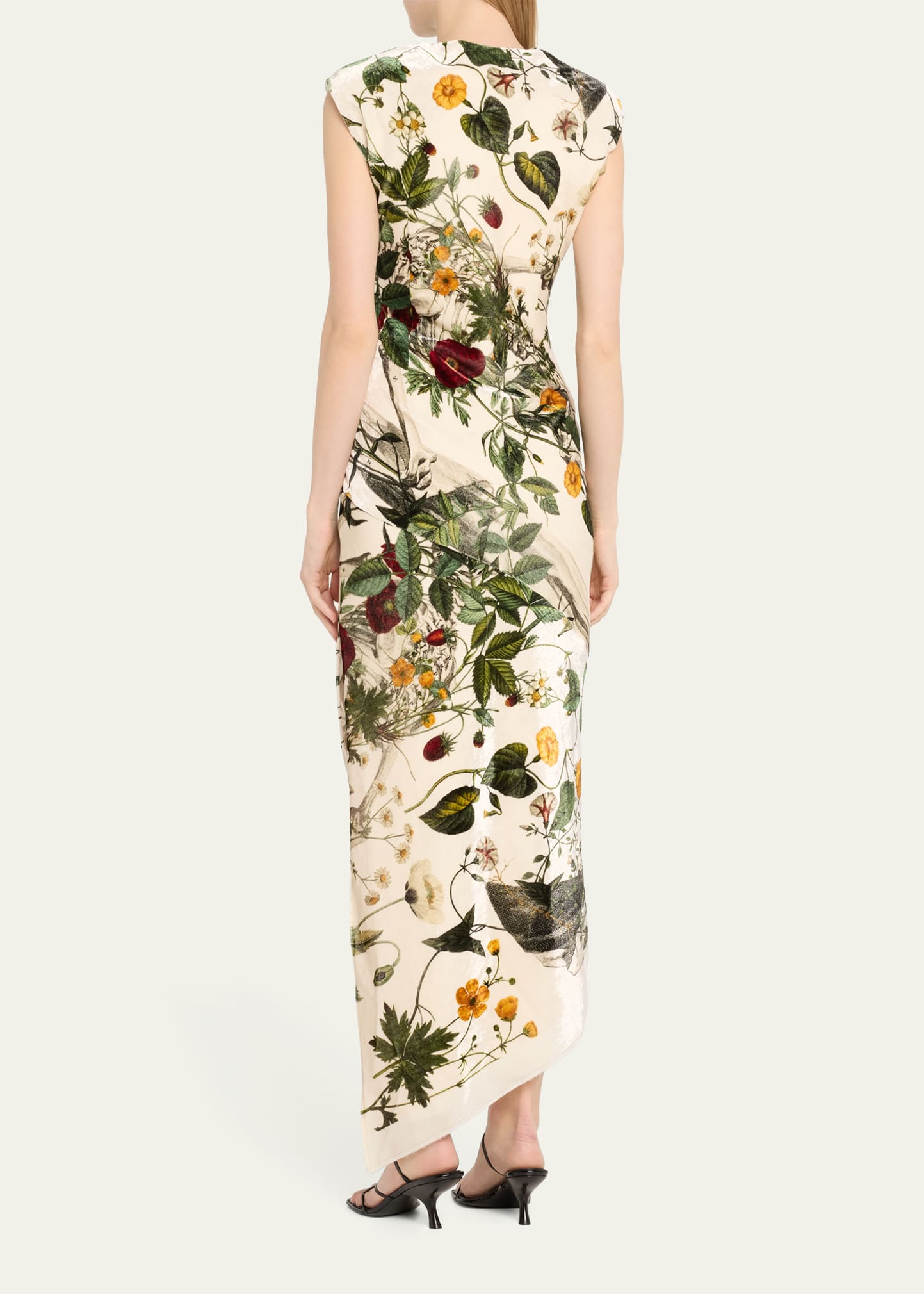 monse asymmetrical floral dress Lace Asymmetrical Dress – MONSE