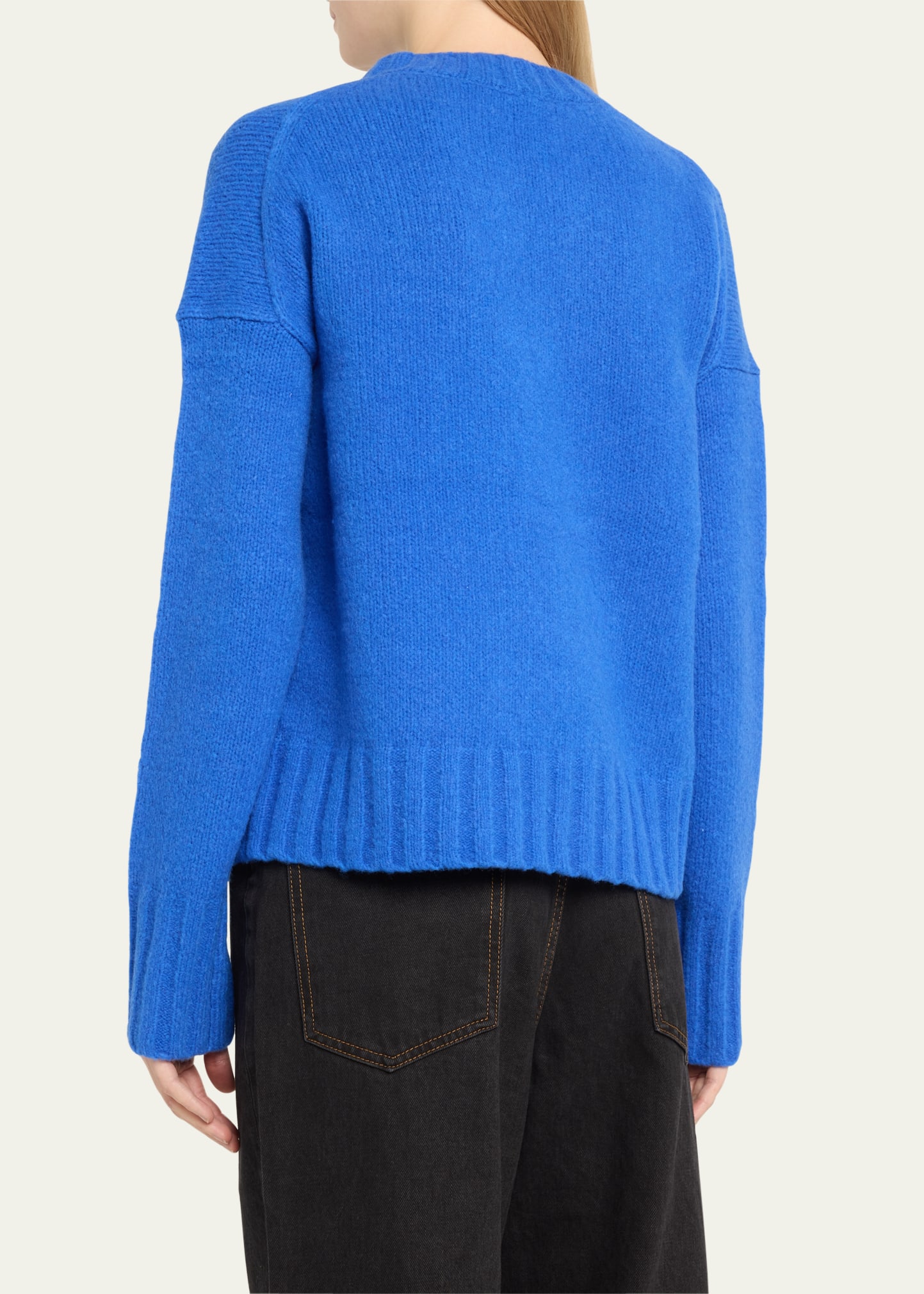 Helmut Lang Brushed Crewneck Pullover Sweater - Bergdorf Goodman