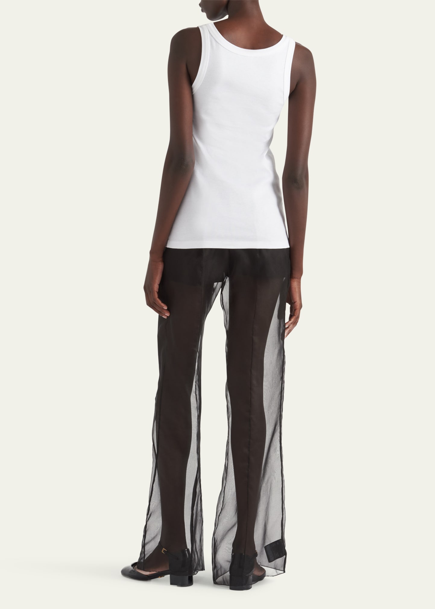 Prada Crystal Ribbed Tank Top - Bergdorf Goodman