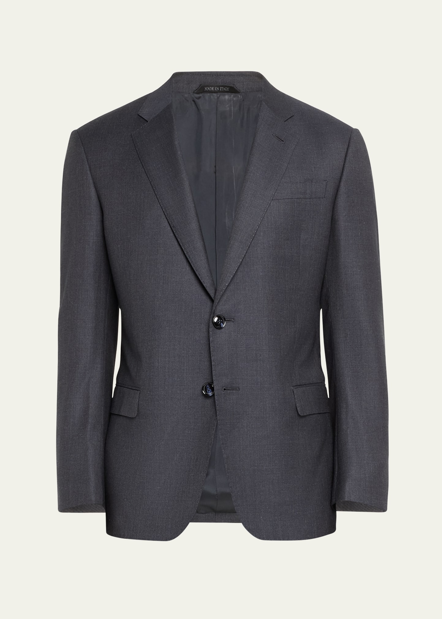 Giorgio Armani Men's Micro-Pattern Wool Suit - Bergdorf Goodman