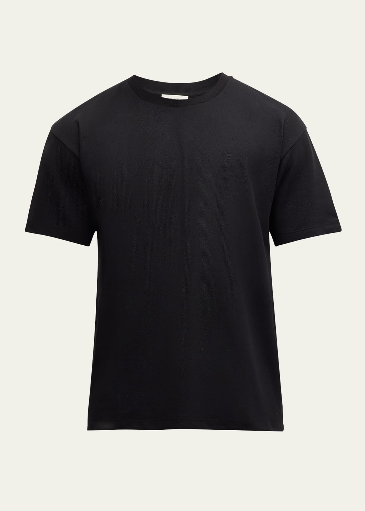Saint Laurent Men s YSL Pique T Shirt Bergdorf Goodman
