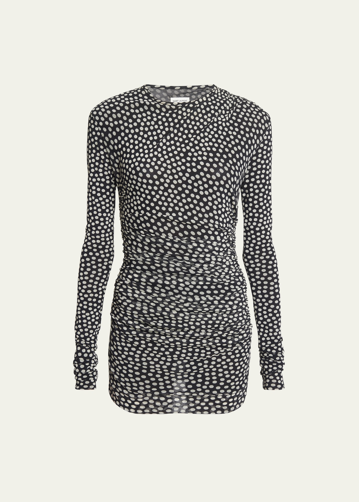 Saint laurent polka dot dress sale