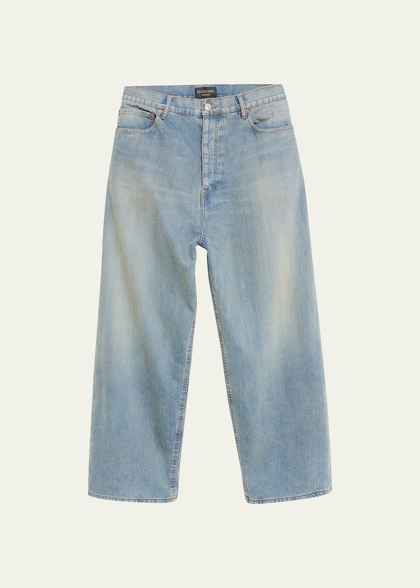 BALENCIAGA｜JEANS (751503 TOL99 1000) Balenciaga Denim Trompe L'oeil Pants 'Black' 751503TOL991000