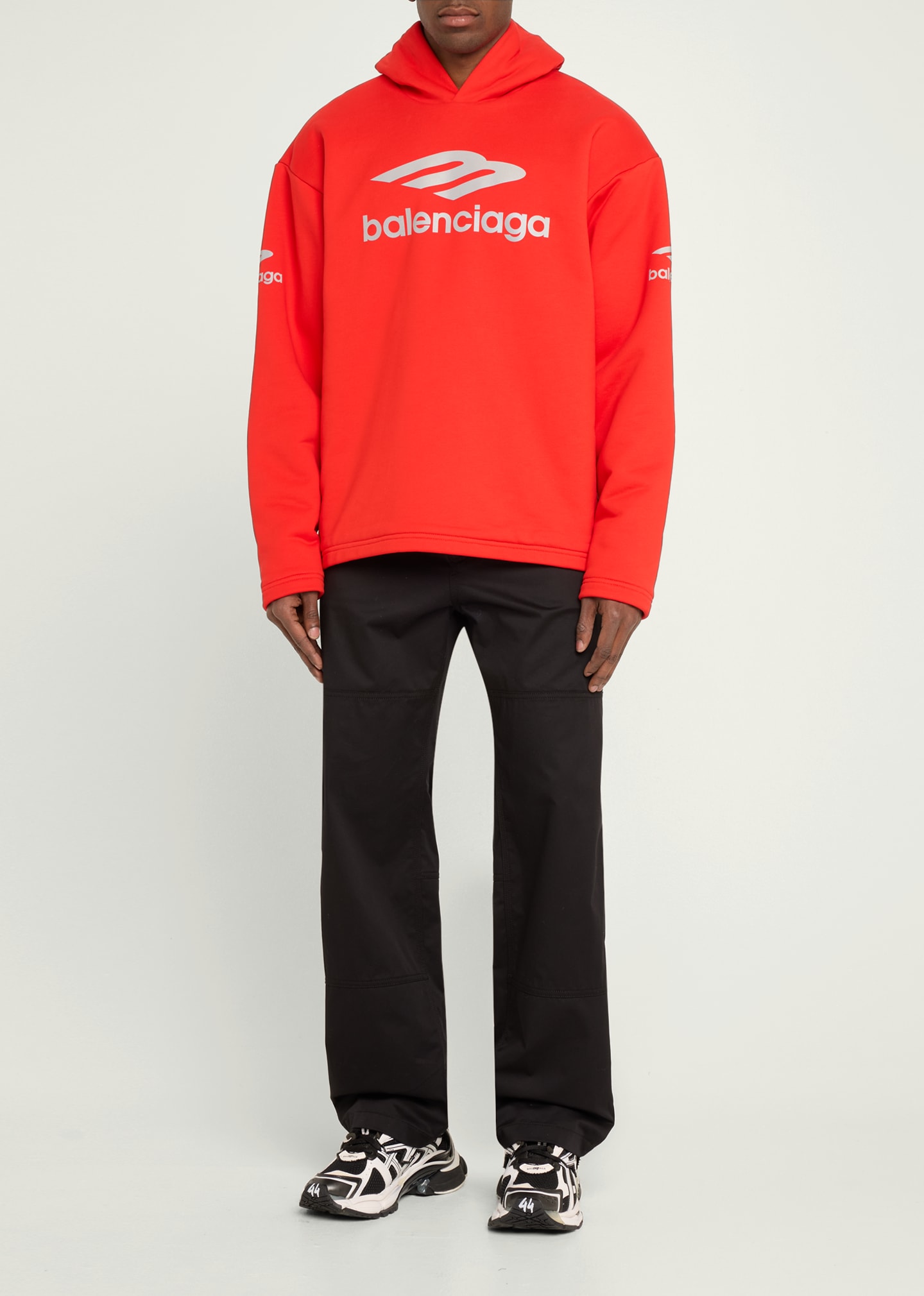balenciaga 赤 3B SKI シャツロゴ入り Balenciaga 3b Sports Icon Ski T-shirt - Red | Editorialist