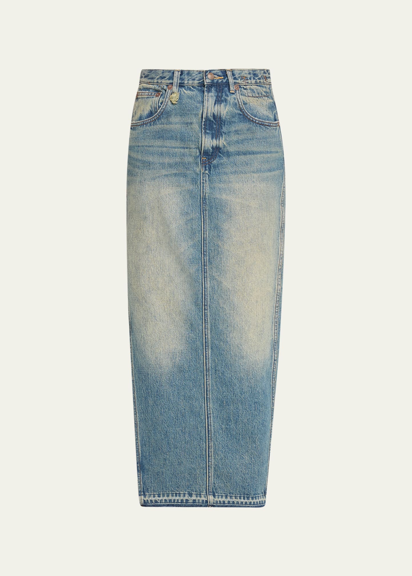 Molo Girl's Bera Denim Skirt, Size 5-6 - Bergdorf Goodman