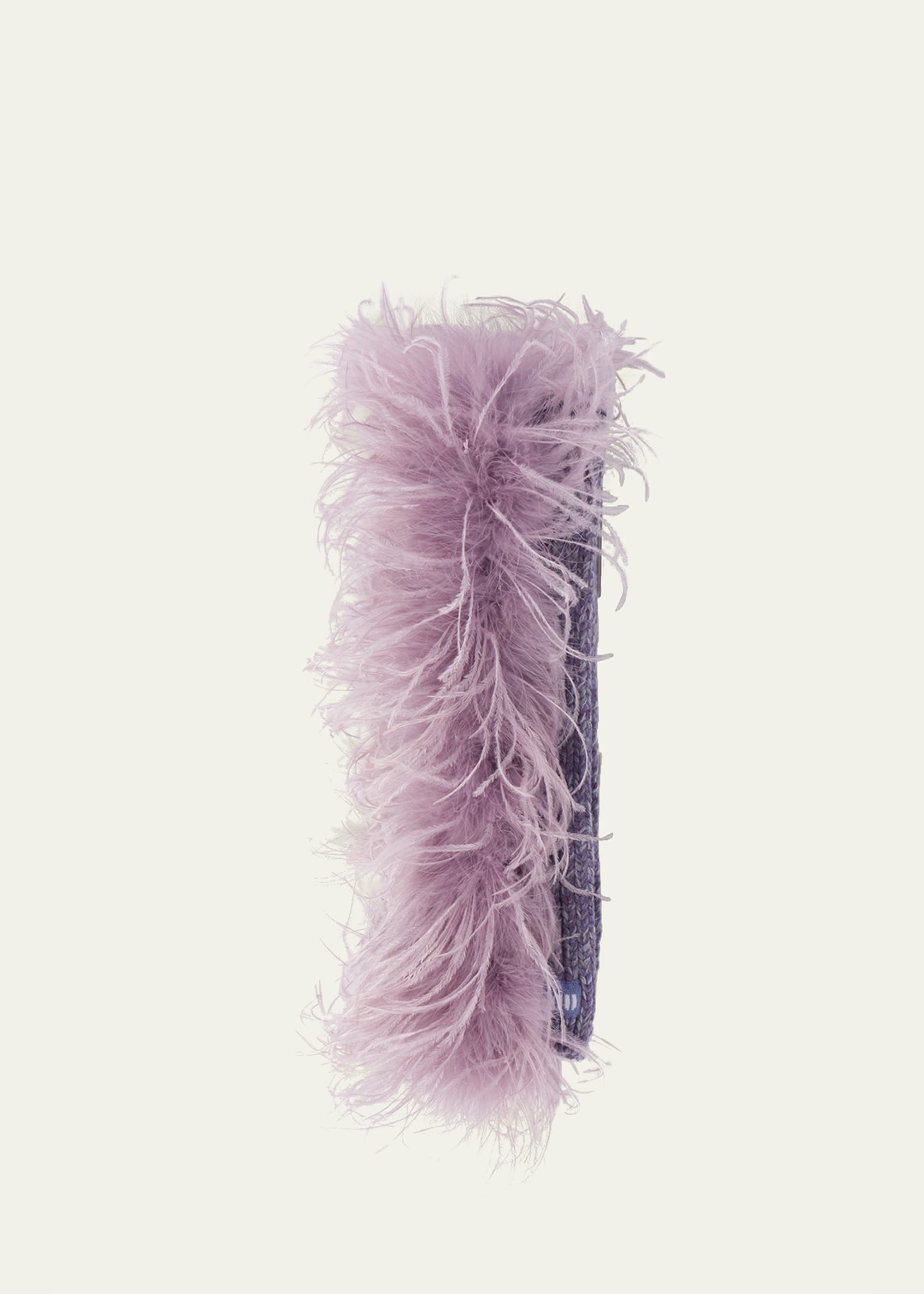 Miu Miu Women's Cashmere Scarf with Feathers - White - Scarves