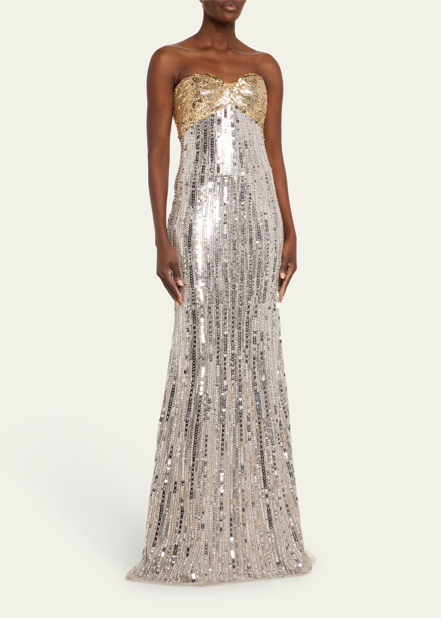 Atelier Prabal Gurung Lana Strapless Sweetheart Sequin Gown - Bergdorf  Goodman