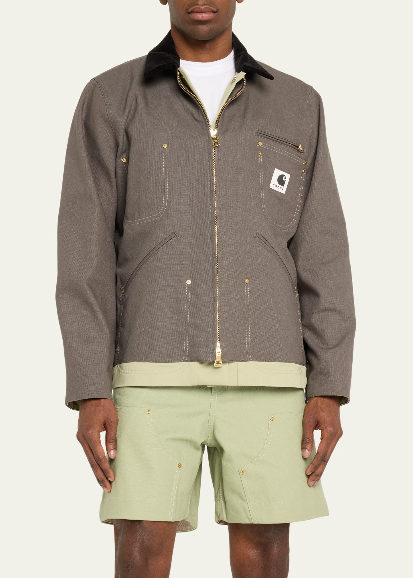 sacai✖️carhartt ma-1 Jacket Michigan Carhartt WIP x sacai Canvas x MA-1 Jacket Michigan Black M