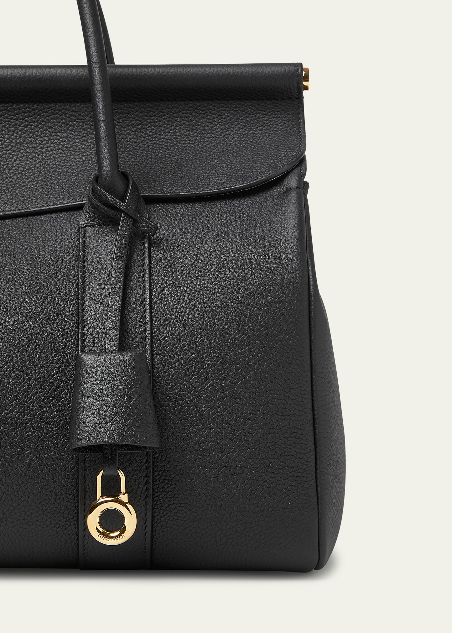 Loro Piana Loom 32 Grained Leather Top-Handle Bag - Bergdorf Goodman