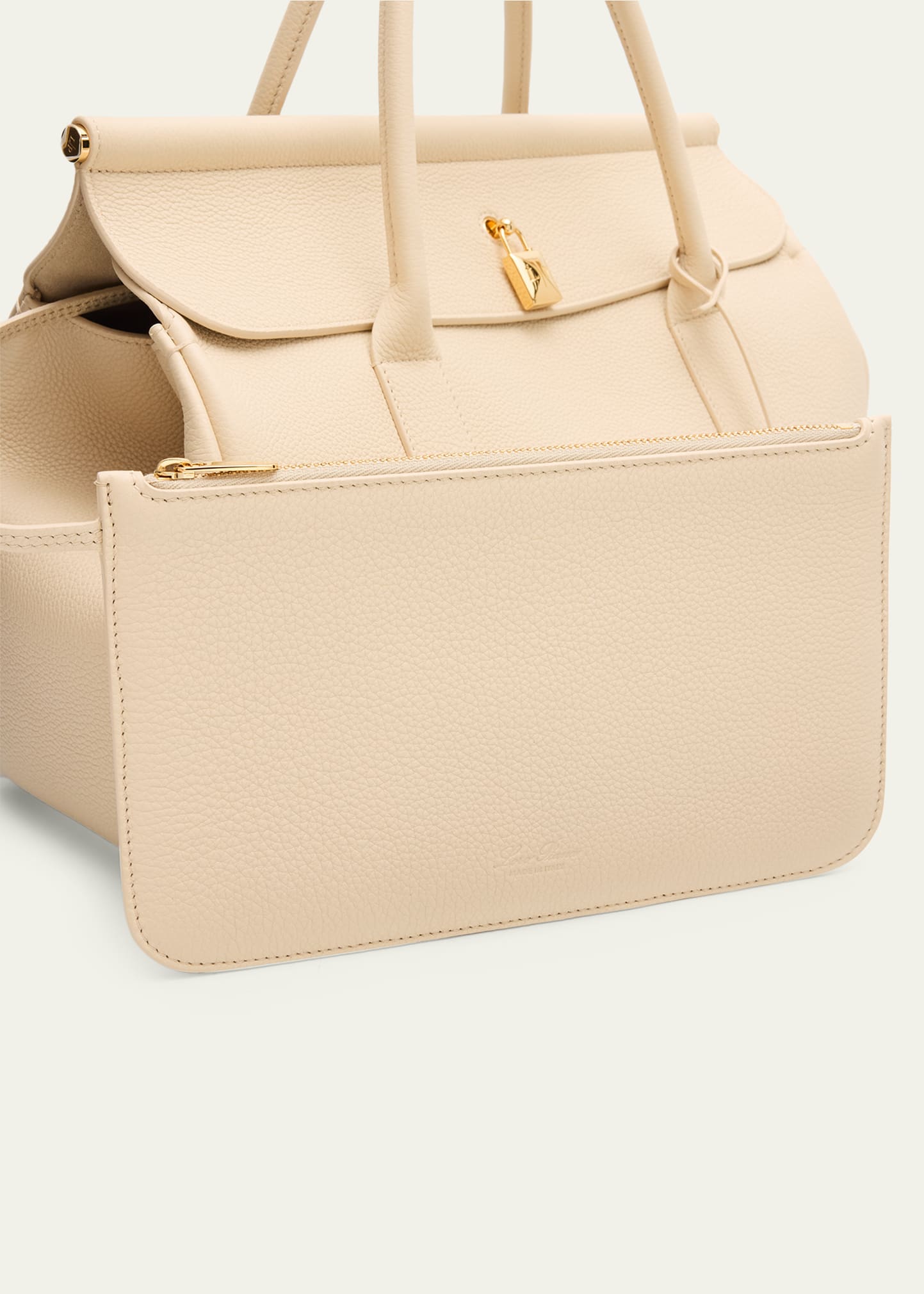 Loro Piana☆美品☆はなちゃん様ご専用‼️ Loro Piana Loom 32 Grained Leather Top-Handle Bag - Bergdorf Goodman
