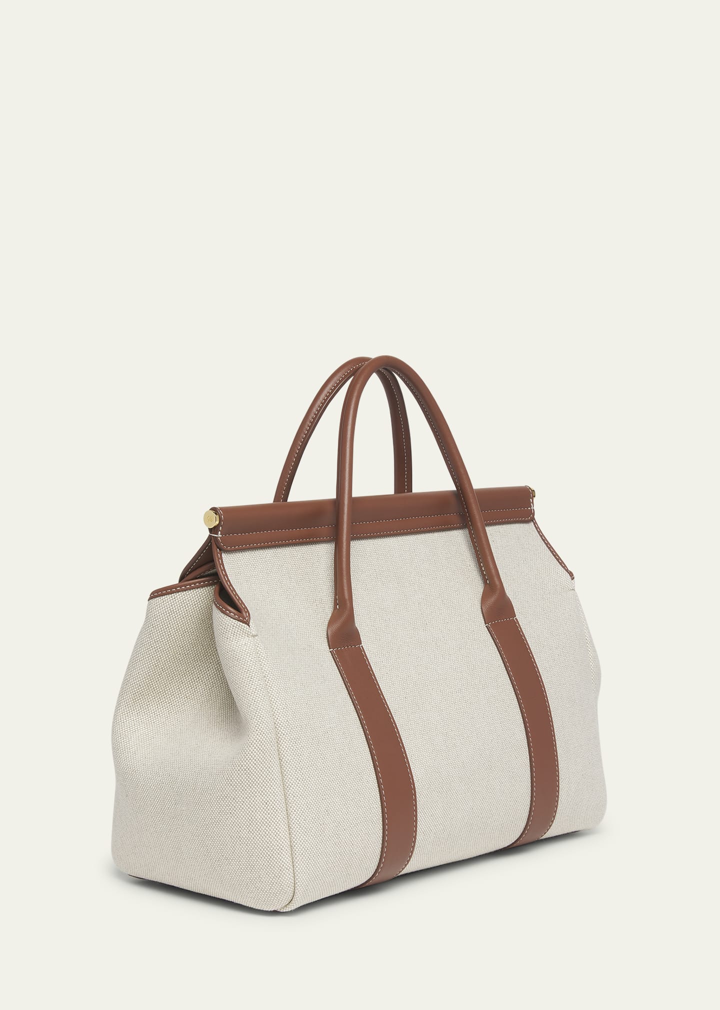 Loro Piana Loom 32 Canvas Top-Handle Bag - Bergdorf Goodman