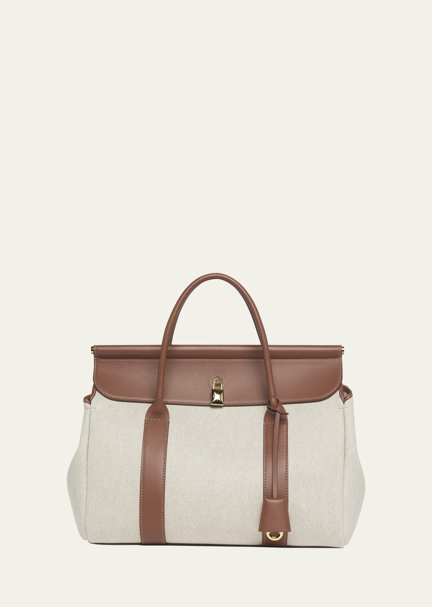 Loro Piana Loom 32 Canvas Top-Handle Bag - Bergdorf Goodman