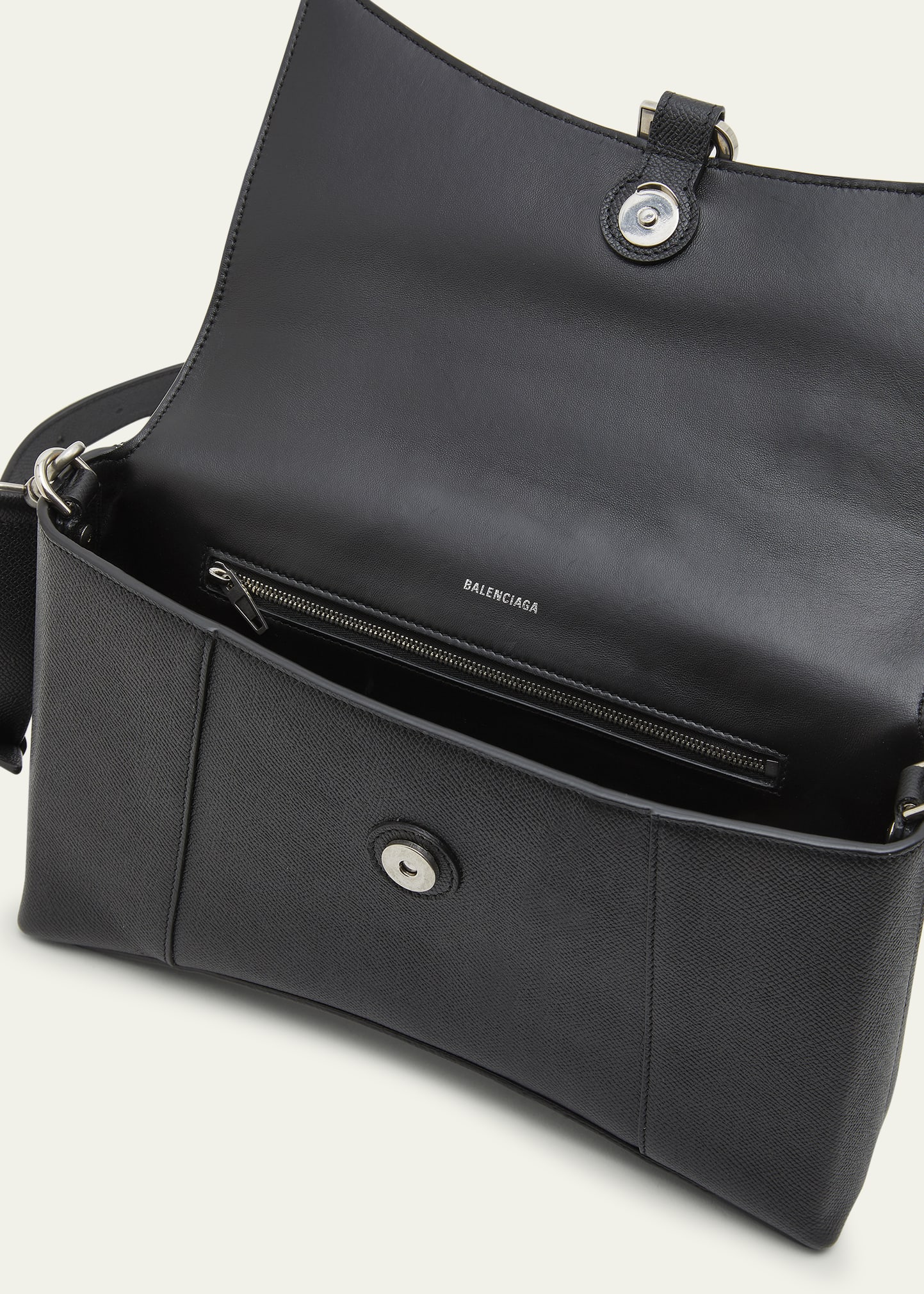 Balenciaga Men's Downtown Leather Messenger Bag - Bergdorf