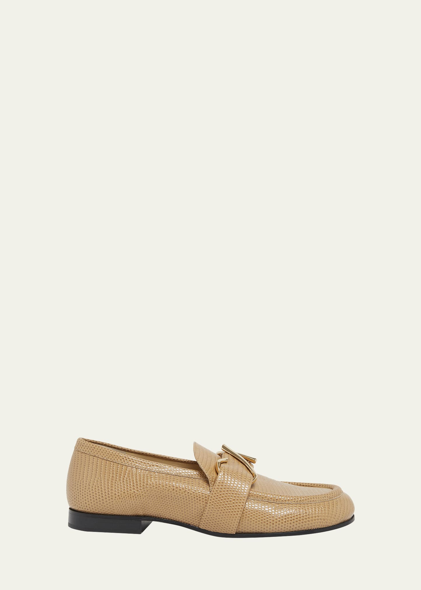 Proenza Schouler Leather Monogram Slip-On Loafers International Shipping