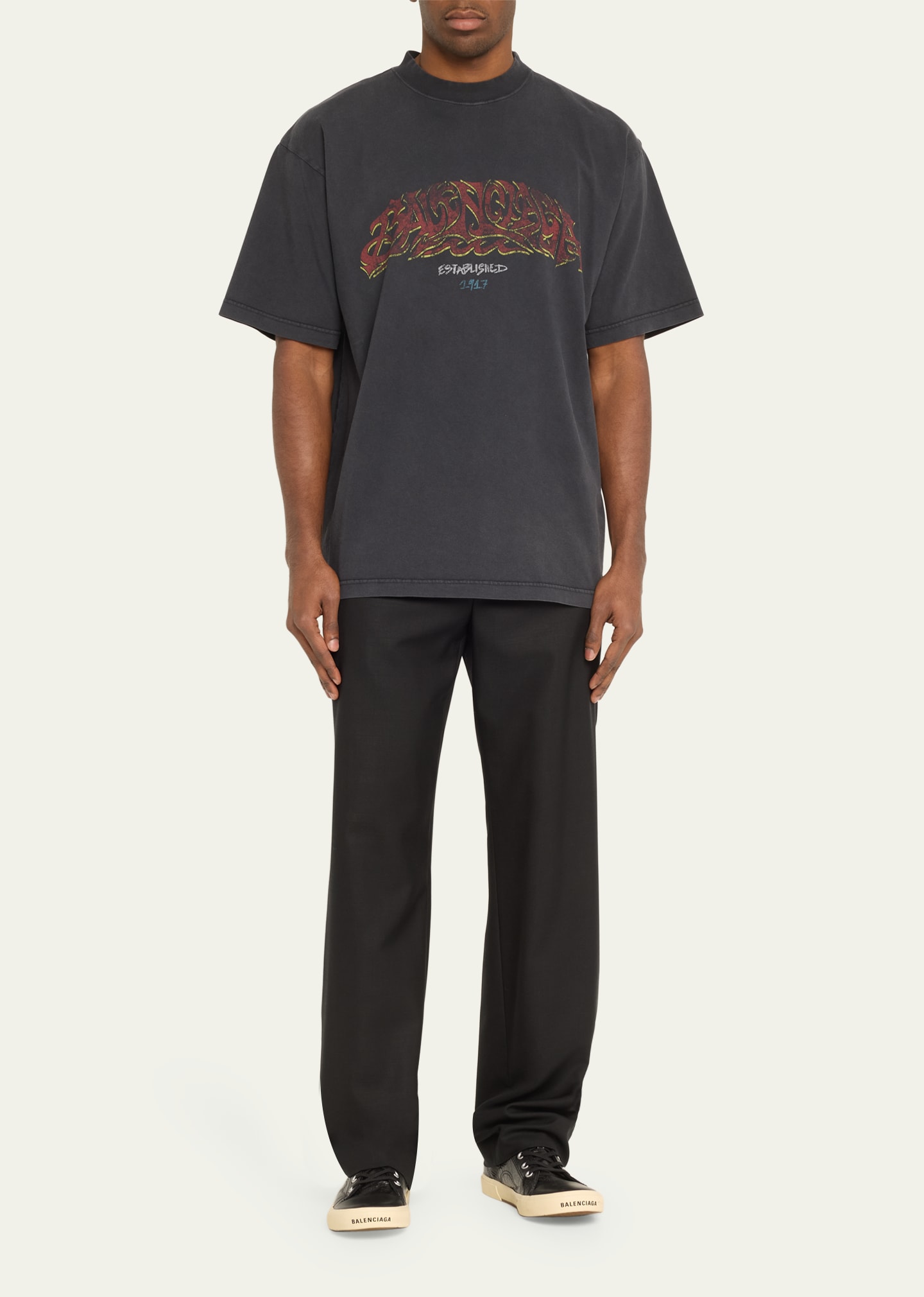 Balenciaga Men's Offshore Vintage Jersey T-Shirt - Bergdorf