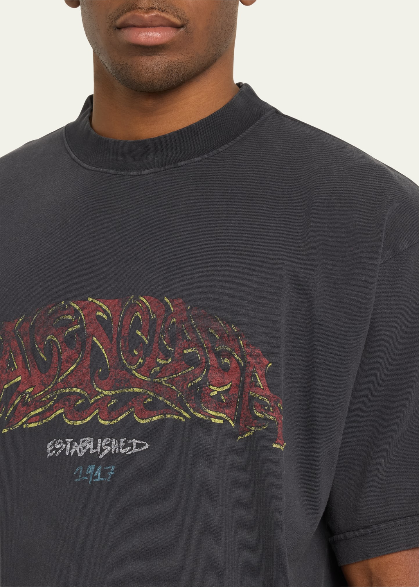 Balenciaga Men's Offshore Vintage Jersey T-Shirt - Bergdorf