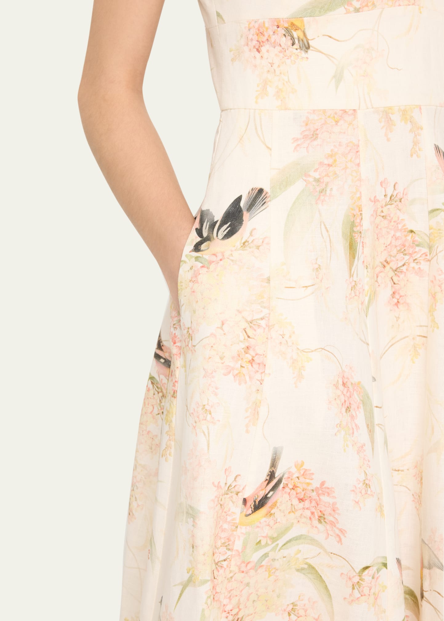Zimmermann Picnic Floral Midi Dress - Bergdorf Goodman