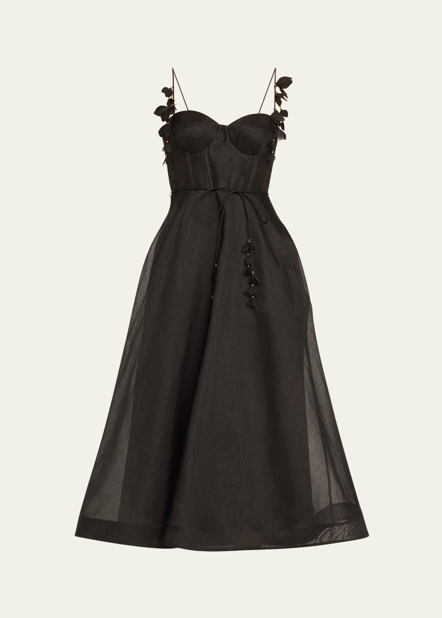 Zimmermann Natura Midi Corset Dress - Bergdorf Goodman