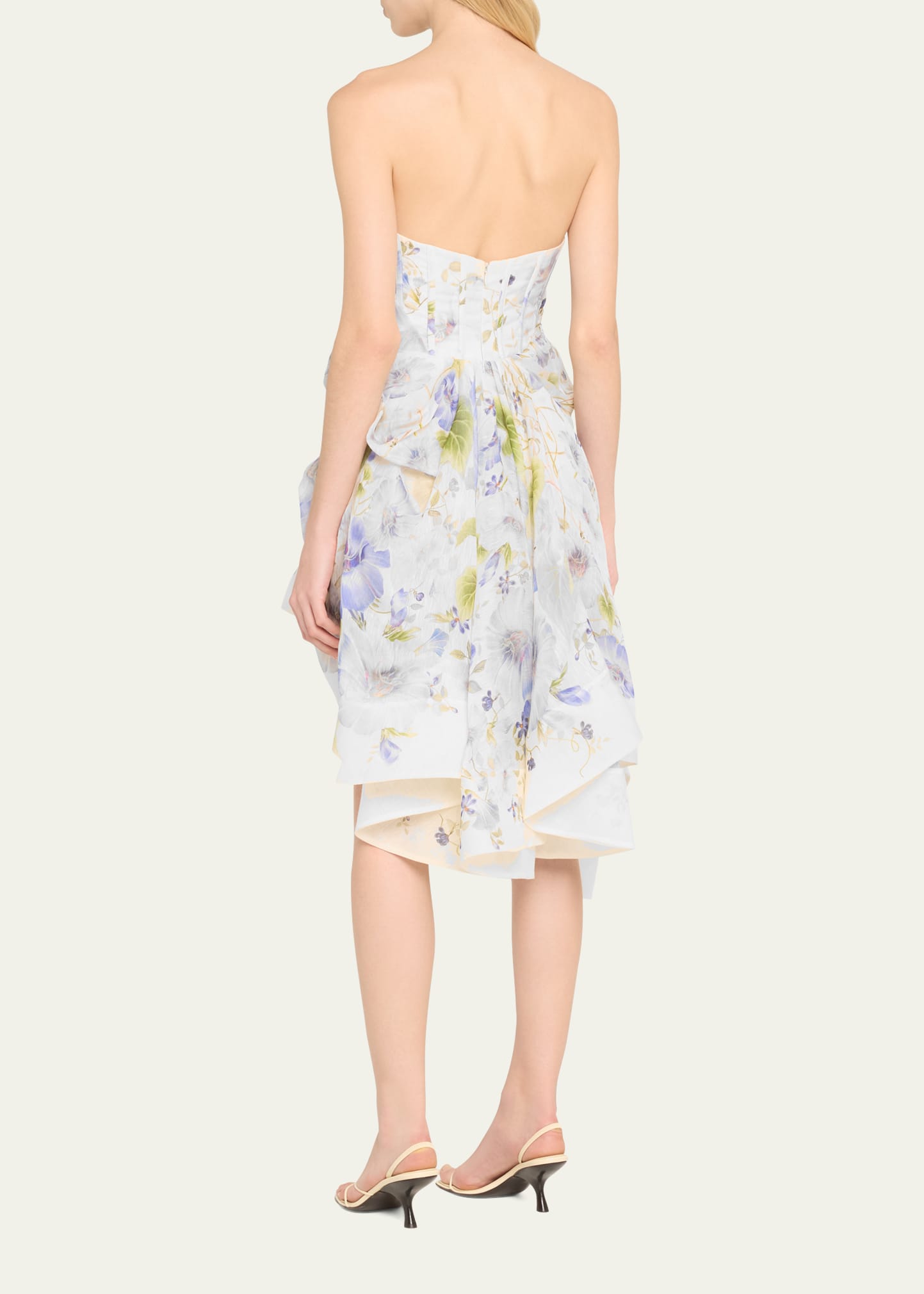 Zimmermann Natura Strapless Draped Mini Dress - Bergdorf Goodman