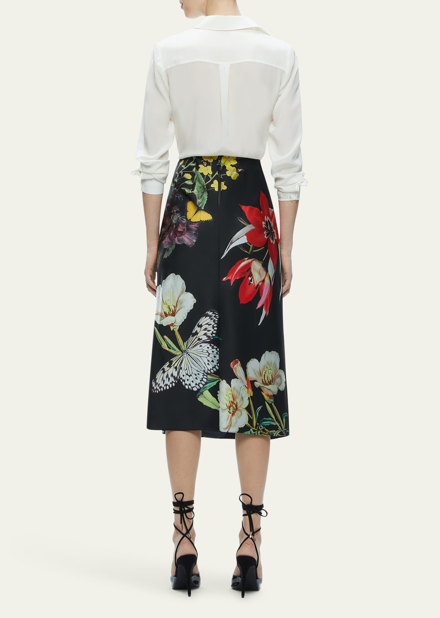 ALICE + OLIVIA Maeve Essential Floral Slip Skirt - Bergdorf Goodman